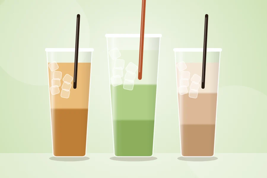 7 Brew iced tea, matcha latte and chai latte